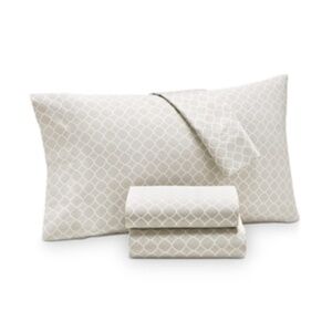 Damask Designs 2 Geo Standard Pillowcases 550 TC Inverted Smoke/Gray